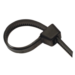 OPASKA TRYTKA TAŚMA KABLOWA ZACISKOWA CZARNA 30SZT 500x4.7MM BLACK NYLON 30X