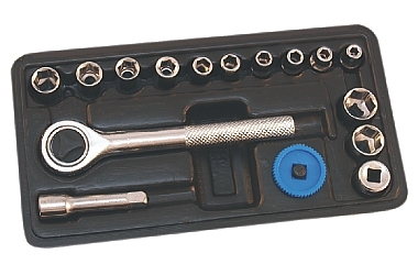 JUEGO DE LLAVES VASO 4-13MM 1/4'' 16X