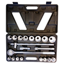 ZESTAW KLUCZY NASADOWYCH 3/4" 19-50MM HEX HEAVY DUTY 21X