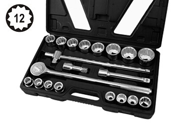 STECKSCHLUSSELSATZ 3/4'' 19-50MM 12-STAR 20X