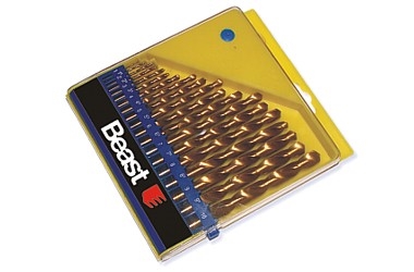 SPIRALBOHRERSATZ 1-10MM HSS TITAN 19X