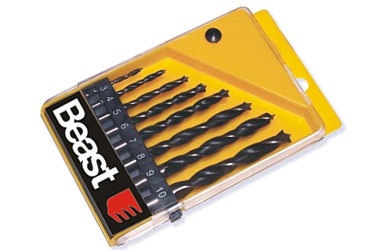 JUEGO BROCAS PARA MADERA 3-10MM 8X (PLASTIC BOX)