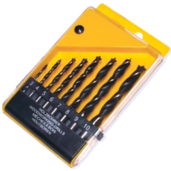 JUEGO BROCAS PARA MADERA 3-10MM 8X (PLASTIC BOX)