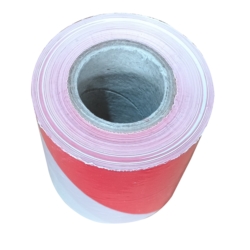 TAŚMA OSTRZEGAWCZA OZNACZENIOWA BIAŁO-CZERWONA 75MM x 100M RED/WHITE