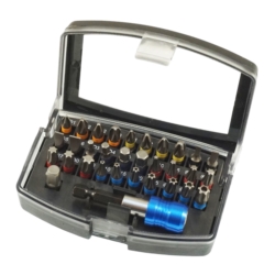 JEU D`EMBOUTS S2 STEEL, 30X BITS COLOUR, 2 ADAPT.