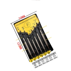 UHRMACHERSCHRAUBENDREHERSATZ 6X