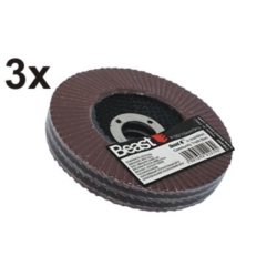 FAECHERSCHLEIFSCHEIBEN 3ER-PACK P100/115MM 3X