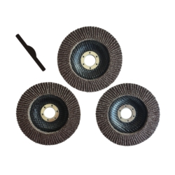 FAECHERSCHLEIFSCHEIBEN 3ER-PACK P100/115MM 3X