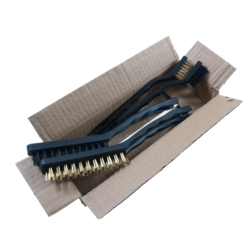 JEU BROSSE 2X 40MM + 2X 85MM BRASS + NYLON