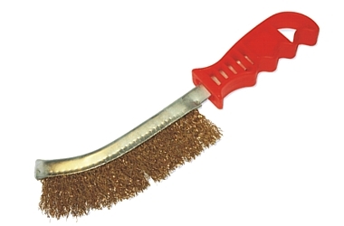 BROSSE MÉTALLIQUE PLASTIC HANDLE