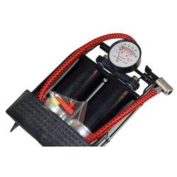                             BOMBA DE PIE CON MANÓMETRO
                          