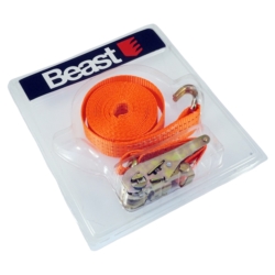 RATCHET TIE DOWN SET 500KG 4.5M x 37MM