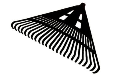 GRABIE WACHLARZOWE PLASTIKOWE DO LIŚCI I TRAWY ECO 610MM 24T fi:28MM