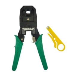 ZACISKARKA PRZELOTOWA WTYKÓW ZŁĄCZ PRZELOTOWYCH 8P8C/RJ45, 6P6C/RJ12, 6P4C/RJ11