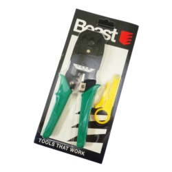 ZACISKARKA PRZELOTOWA WTYKÓW ZŁĄCZ PRZELOTOWYCH 8P8C/RJ45, 6P6C/RJ12, 6P4C/RJ11