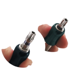 KOŃCÓWKI WKRĘTAKOWE BITY Z UCHWYTEM S2 STEEL, 18 BITS COLOUR + 3 NUTS + ADAPT.