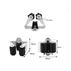 SOPORTE PARA ESCOBAS GANCHO CLIP  COLGADOR 50x48x40MM