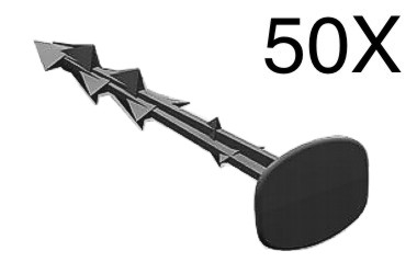 PERNI PER ATTACCARE AGROTEXTILE 
50X (12,5CM; TOP: 3,4x2,8CM)