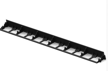 Borde de CÉSPED 
100CM x 78MM BLACK 6xFIX. HOLES