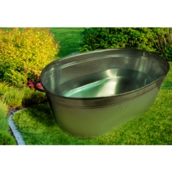 BATH ZINC PLATED 120L OVAL