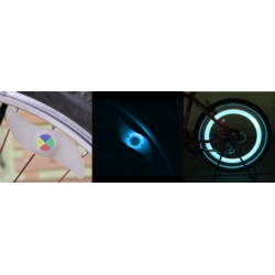 LED LAMPKA DO SZPRYCH W ROWERZE MIGAJĄCA LED BIKE 3-FUNCT. PP no batteries