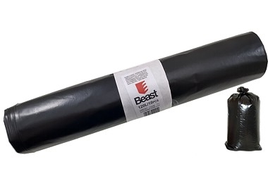 SACCHI MACERIE 10X 70x110CM 120L BLACK 60 MICRON  LDPE
