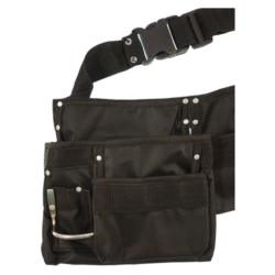 PAS NA NARZĘDZIA MONTERSKI SKÓRZANY CZARNY 60x24CM NYLON HEAVY DUTY