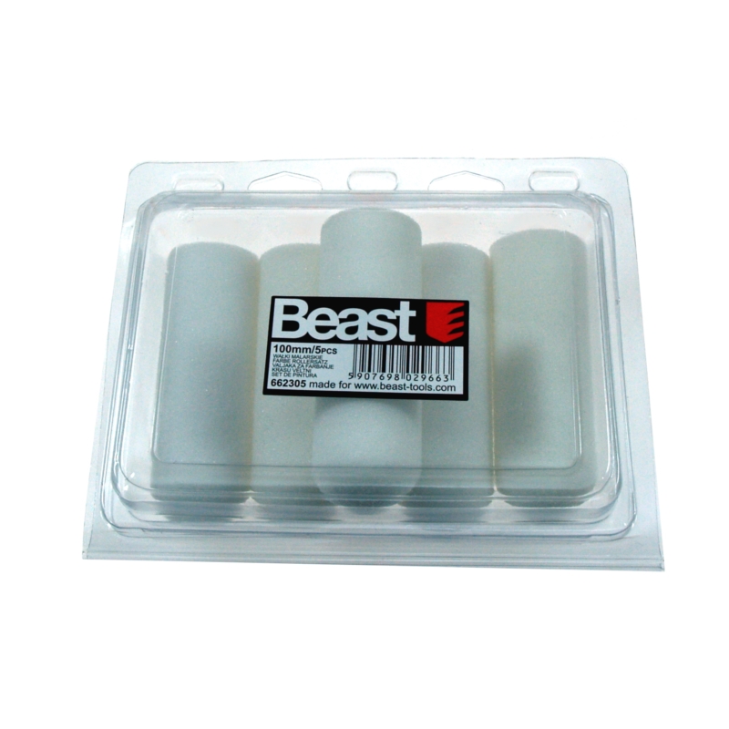 SET DI RULLI DA VERNICE 100MM FOAM 5X