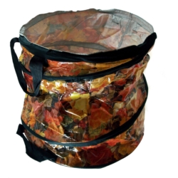 POJEMNIK KOSZ NA LIŚCIE OGRODOWY SKŁADANY KOLOROWY 45x58CM EXTRA STRONG