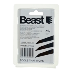 KOŃCÓWKI WKRĘTAKOWE DO PŁYT GK Z OGRANICZNIKIEM 10X PH2 25MM MAGNETIC S2