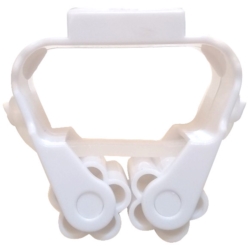 CINTRE PINCE A RESSORT 
WHITE 5x3CM 5kG ADHESIVE