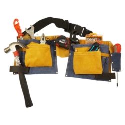 WERKZEUGGURTEL LEATHER LEATHER DOUBLE COLOUR