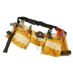 PAS NA NARZĘDZIA MONTERSKI SKÓRZANY 55x20CM CANVAS + LEATHER