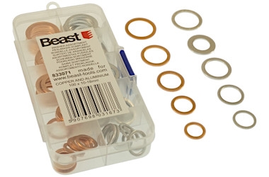 SCHEIBEN-SORTIMENT Cu Al 10-18MM 100X