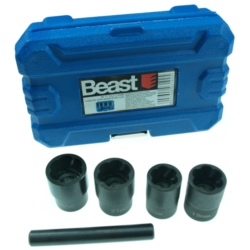 ZESTAW NASADEK DO USZKODZONYCH ŚRUB 5EL 5X 17,19,21,22MM + DRIFT- PUNCH