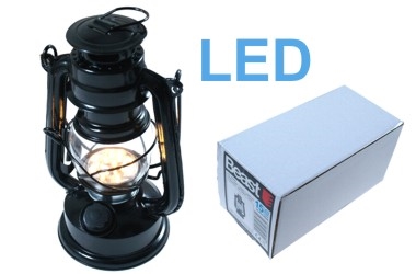 LAMPARA "DE PETROLEO" LED 190MM 15 LED BLACK ROSE 4xAA
