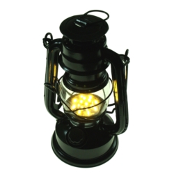 LAMPARA "DE PETROLEO" LED 190MM 15 LED BLACK ROSE 4xAA
