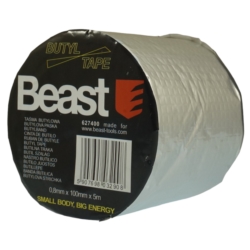 SILBERNES BUTYLBAND ABDICHTEND WASSERDICHT BUTYL 10CMx5M 0,8MM PROFI