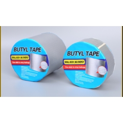 TAŚMA BUTYLOWA SREBRNA USZCZELNIAJĄCA WODOODPORNA 0,8MM x 100MM x 5M BUTYL WATERPROOF SILVER UV