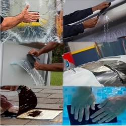 WASSERFESTES KLEBEBAND STARKES POOLS  ZELTE EXTRA STRONG 10CM x 150CM 0,5MM WOTERPROOF