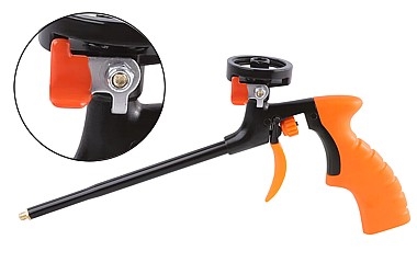 PISTOLET DO PIANY MONTAŻOWEJ BLACK, CUT-OFF SWITCH