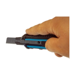 NÓŻ ŁAMANY WYSUWANY DO TAPET 18MM SK-5, TPR HANDLE, ALU