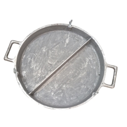 PATELNIA ŻELIWNA MASYWNA DUŻA IMPREZA DZIELONA 6,5X55CM 25KG GRILL MASTER