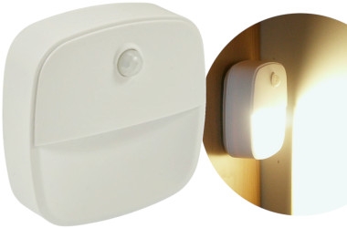 LAMPKA NOCNA LED Z CZUJNIKIEM RUCHU ZMIERZCHU 3SMD ADHESIVE 3xAAA SENSOR