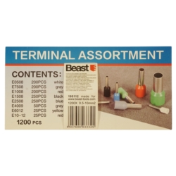 COSSES DE CABLE SERTIES ISOLEES 1200X 0.5-10mm2