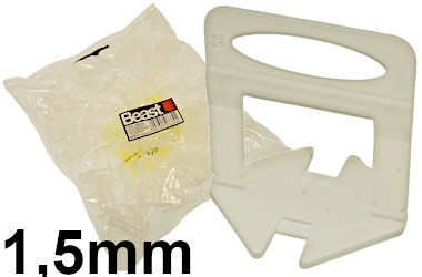 CLIPS PER LIVELLAMENTO PIASTRELLE 1.5MM 100X