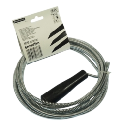 PRZETYKACZ RUR - SPIRALA KANALIZACYJNA - ŻMIJKA 6MMx5M ZINC PLATED