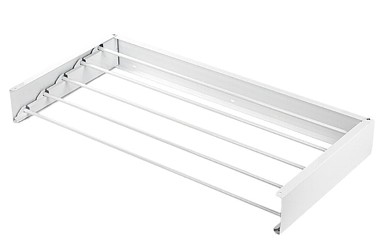 SUSZARKA NA PRANIE ROZKŁADANA ŚCIENNA BIAŁA 80x10x40CM ALU FOLDABLE max 25KG