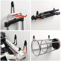 WIESZAK HAK UCHWYT ŚCIANA PODWÓJN Z POWŁOKĄ GUMOWĄ RED 110X40X140MM STEELMAX 15KG