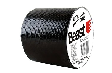 SCHWARZES BUTYLBAND ABDICHTEND WASSERDICHT 